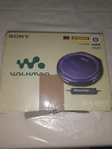SONY D-EJ825 Slim CD Walkman / Discman / Portable CD Player - Purple BOXED - Picture 1 of 5