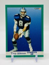 1991 Fleer Troy Aikman Dallas Cowboys #228 HOF