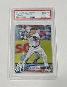 Gleyber Torres ROOKIE PSA 10 2018 Topps Chrome Update HMT26 Yankees - Picture 1 of 2