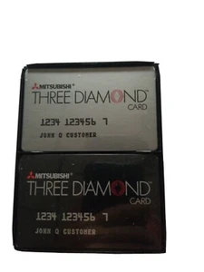 RARE 2 Decks MITSUBISHI THREE DIAMOND ON PLAYING CARDS - Picture 1 of 3