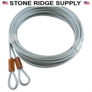 Fehr Garage Door Cables Torsion Lift 12' Long Door 1/8 x 165" 7x19 GAC 36612-165 - Picture 1 of 1