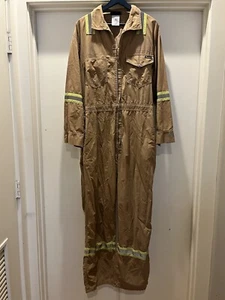 Workrite FR Coveralls 50S XL Brown Flame Resistant Reflective Cat 2 - Picture 1 of 9