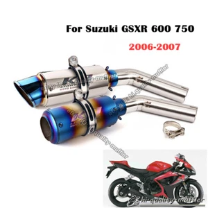 Tubo silenciador de escape para motocicleta Suzuki GSXR 600 750 2006-2007 con asesino DB - Imagen 1 de 12