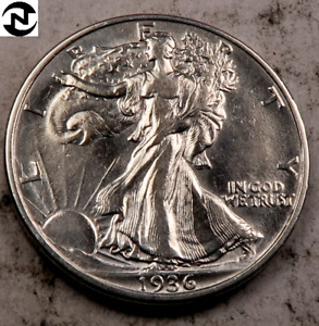 1936 Walking Liberty Half Dollar // Borderline Uncirculated //. 1 Coin