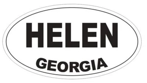 Helen Georgia Oval Bumper Sticker or Helmet Sticker D3750 Euro Oval - Picture 1 of 1