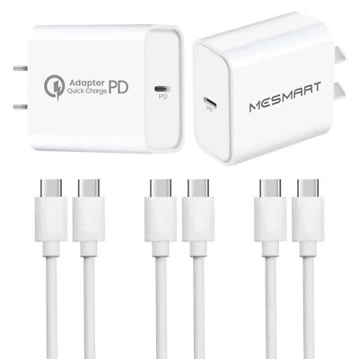 Lote de cables cargador de pared rápido PD tipo C para Samsung Galaxy A16 5G S25 S24 Foto 1 de 4