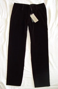 ERMANNO SCERVINO Brown, Ivory or Blue Velvet Crop Capri Pants - Picture 1 of 9