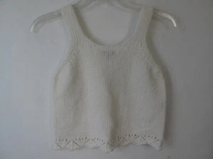 Girls' Sleeveless Knit Pullover Sweater - Art Class™ Off-White Size L - Picture 1 of 5