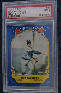 1981 Fleer Star Sticker Rick Reuschel Karte PSA GRADED 7 - Bild 1 von 2