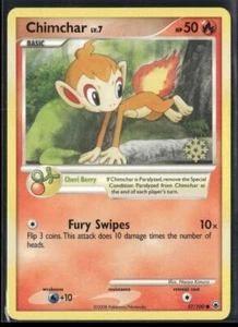 Pokemon TCG Chimchar 57/100 Advent Calendar Snowflake Stamped Majestic Dawn - Picture 1 of 2