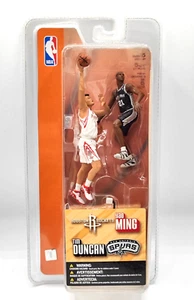 NBA Actionfigur Tim Duncan Yao Ming  RAR NEU 2003 - Picture 1 of 5
