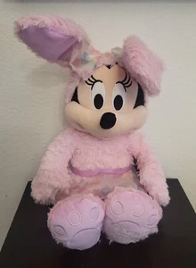 Minnie Mouse Peluche Conejito 19"" Disney Store 2022 Bordado Rosa Nuevo Con Etiquetas - Imagen 1 de 7
