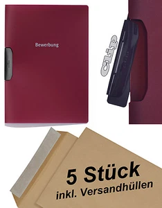 5x DURABLE Duraswing Job - Dossier de Candidature - Carmin avec Clip + - Afbeelding 1 van 5