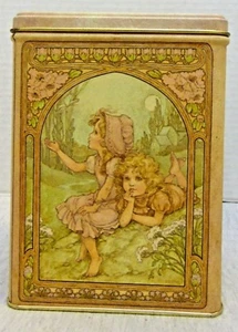 Hallmark Metal Tin Can Lithography by Bryan Summer and Winter Scenes USA EMPTY - Picture 1 of 6