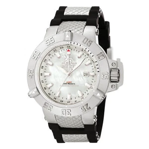 Invicta Men's Subaqua Noma Black Rubber Strap MOP Dial GMT Dive Watch 0737 - Picture 1 of 2