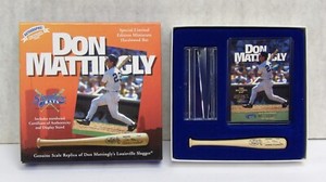 1995 Don Mattingly Signature Bats Mini-Replica LVille Slugger Yankees 061523WT3