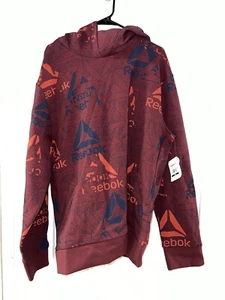 Reebok Men's Unwind Hoodie- Deep Red ( Port Royale ) 2XL NWT - Picture 1 of 4
