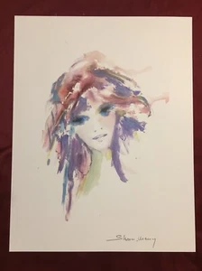 "Seriolitografo Impresión Artística Certificado Shan Merry (Park West) ""Amethysta"" - Imagen 1 de 4