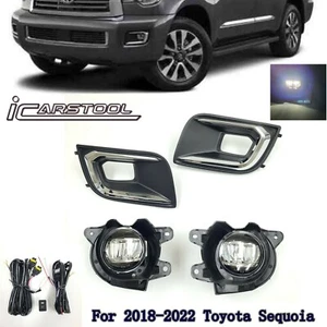 LED Fog Lights Kit For 2018-2022 Toyota Sequoia with Wire Harness Switch Relay - Bild 1 von 12