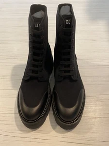 Celine Canvas & Shiny Bull Schnürstiefel 45 schwarz Herren Gr. UK 10 UVP 770£ #I517 - Bild 1 von 9