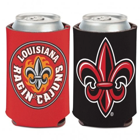 Louisiana Ragin Cajuns Can Koozie Holder Collapsible Free Shipping! NEW! Cover