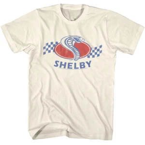 Carroll Shelby American Muscle Shelby Cobra Snake Checkers Men's T Shirt   - Picture 1 of 3