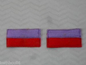 WW1 6th AIF Battalion color patchs=one pair - Picture 1 of 6
