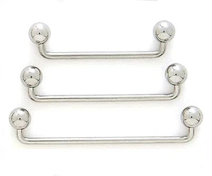 90 gradi angolato *BILANCIERE SUPERFICIE IN BASE* barra -14 g/1,6 mm - lunghezza a scelta! - Foto 1 di 1