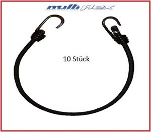 10 x tenditore telone con 2 ganci a spirale Ø8 mm 80 cm blu gomma bagagli gomma di serraggio - Foto 1 di 2