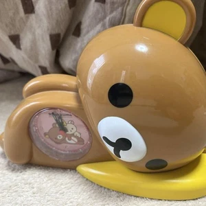 Rilakkuma 3D Alarm Clock Figure San-x USED Rare From JP - Picture 1 of 4
