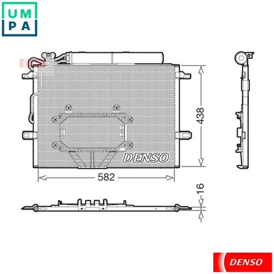CONDENSER AIR CONDITIONING DCN17065 FOR MERCEDES-BENZ M 272.985 3.5L 6cyl 5.5L - Image 1 of 4