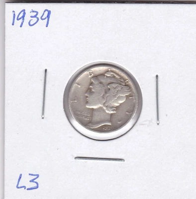 1939 Mercury Dime L3 - Image 1 of 4