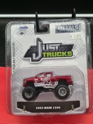 Jada Just Trucks 2003 Red Ram 1500 Pickup w/ White Graphics - Image 1 of 2
