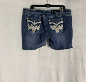 Pantalones cortos de mezclilla Grace in LA azules talla 15 usados en excelente estado - Imagen 1 de 11