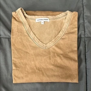 T-shirt Citizen classica con scollo a v in cotone taglia media nuova con etichetta - Foto 1 di 8