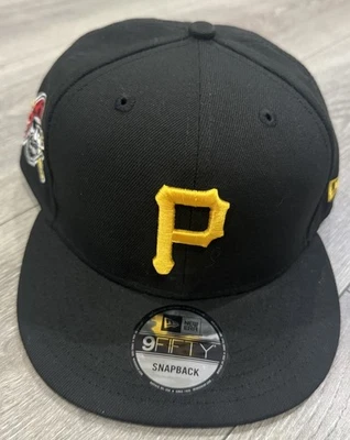 Pittsburgh Pirates New Era 9Fifty SnapBack Sombrero Ajustable Color Negro Foto 1 de 4