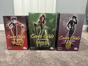 DC Cover Girls Statue Lot; Adam Hughes, Catwoman, Harley Quinn, Poison Ivy - Picture 1 of 22