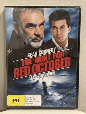 The Hunt For Red October (DVD, 1990) Sean Connery, Alec Baldwin NEW & SEALED R4 - image 1 of 2