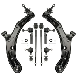 For 2001-2006 Nissan Sentra 8Pcs Front Lower Control Arms Tie Rods Sway Bars Kit - Picture 1 of 15