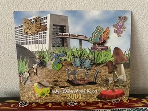 2001 DISNEY WORLD "Hunt for Pintopia" Bugs Life Edition 9 PIN SET Pursuit Map - Picture 1 of 2