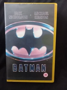 BATMAN 1989 Original VHS Video Big Box Ex Rental - Imagen 1 de 6