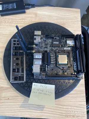 MSI Z87I LGA1150 i5-4670K 16GB RAM DDR3 mit I/O Shield funktionstüchtig - Bild 1 von 4