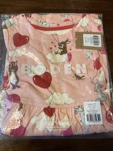 Boden Vestito Manica Lunga Bambina Pasqua Primavera Rosa 5-6 Y Palloncini Conigli - Foto 1 di 8