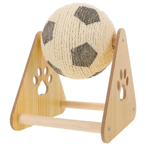  Tabla rascadora para gatos de sisal: rascador para gatos con pelota para entretenimiento - divertida - Imagen 1 de 12