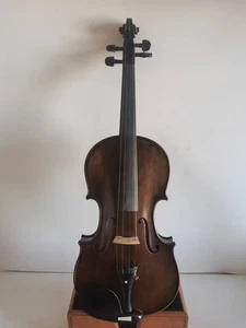 New 4/4 violin Stradi model flamed maple back spruce top hand carved 1537 - Picture 1 of 6