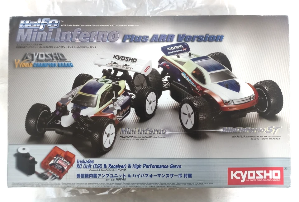 Kyosho Mini Inferno ST Plus ARR Half8 Without Transmitter 1/16 4WD #30122P NEW - Image 1 of 4