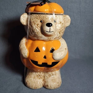 Tarro de galletas Tiktok Viral Halloween Creepy Critters Pumpkin Bear 72 oz - Imagen 1 de 8