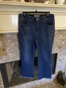 Democracy Ab Technology High Rise Raw Hem Jeans - Size 12 - Picture 1 of 9