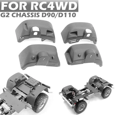 For RC4WD D90 D110 G2 Chassis Body Shell RC Model Car Nylon Wheel Cover Case *4 - Image 1 of 4