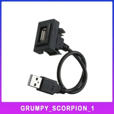 Fits Toyota Car Dash Flush Mount USB Port Panel Dual USB Extension Adapter Cable - Image 1 of 4